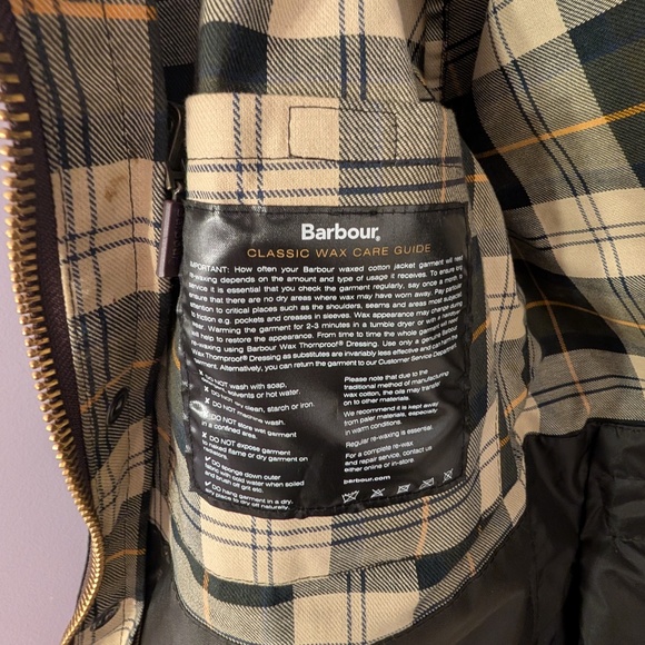 Barbour Bedale, Size 38, USED, MADE IN UK (READ DESCRIPTION AND CHECK PHOTOS) - Picture 2 of 5
